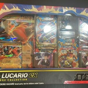 Pokemon TCG Mega Lucario ex Figure Collection Box Sealed New